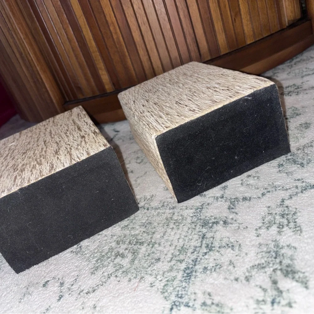 Rustic Wooden Bookends